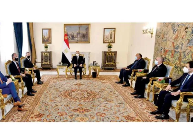 Sisi ve Feltman Kahire’de Nahda Barajı konusunu görüştü