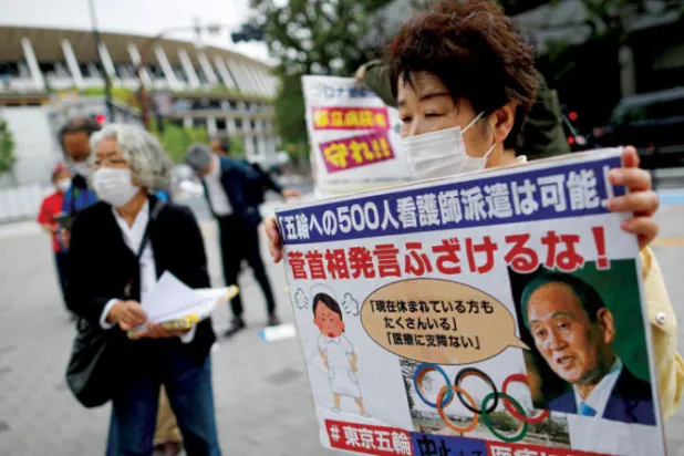 مساعٍ أولمبية لطمأنة اليابانيين قبل أسابيع من انطلاق الألعاب