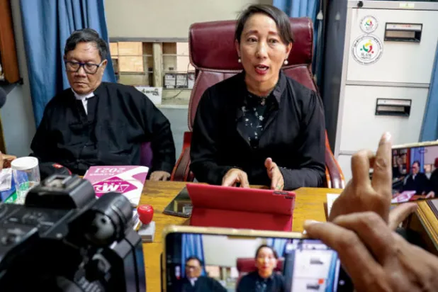 سو تشي تمثل أمام محكمة  للمرة الأولى منذ انقلاب ميانمار