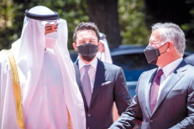 Ürdün Kralı, Abu Dabi Veliaht Prensi ile görüştü 