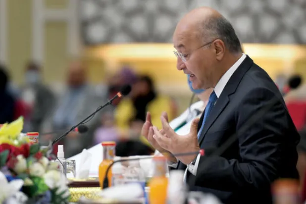 الرئيس العراقي: الانتخابات النزيهة كفيلة بإنهاء النزيف