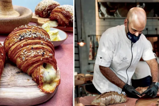 الشيف الكويتي أحمد البدر - كرواسان بالجبن والزعتر 