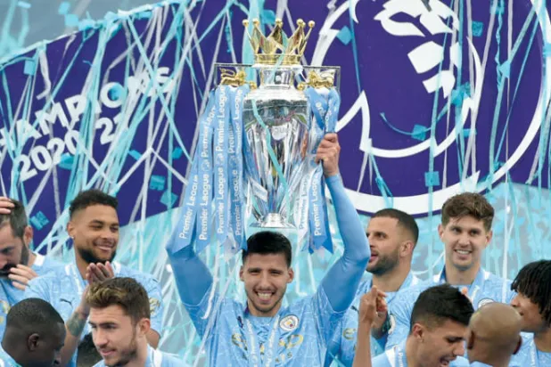 دياز لعب دورا بارزا في فوز  مانشستر سيتي ببطولة الدوري الانجليزي (رويترز)