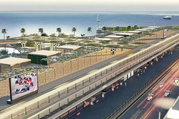 «فرمول یک سعودی» از ساختمان مدرن رقابت‌ها در جده رونمایی کرد