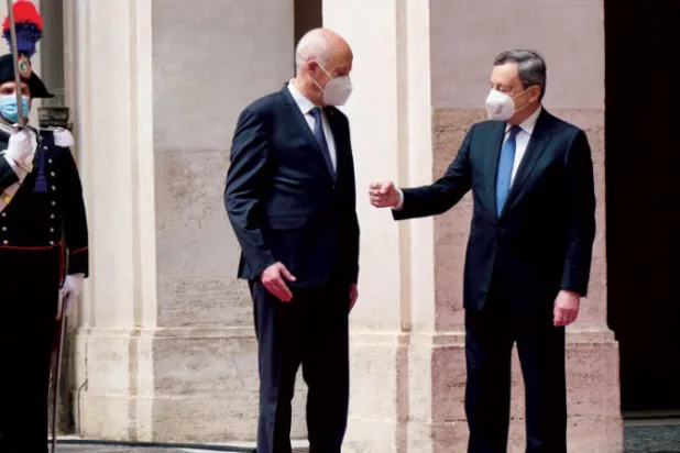 الهجرة السرية وأزمة ليبيا تتصدران مباحثات قيس سعيّد في إيطاليا