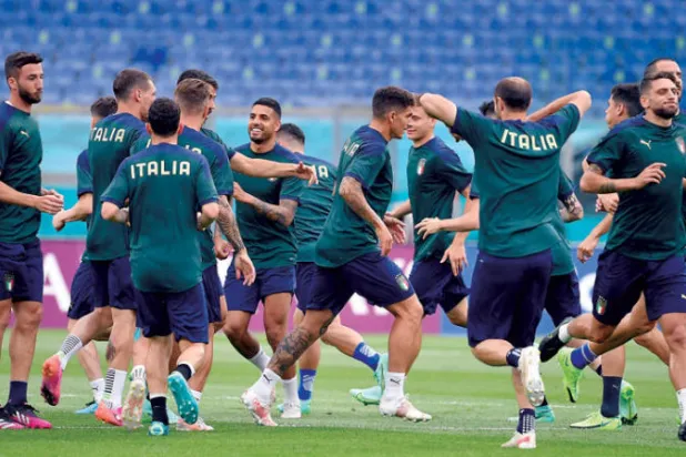 المنتخب الإيطالي يتطلع لمواصلة انتصاراته (إ.ب.أ)