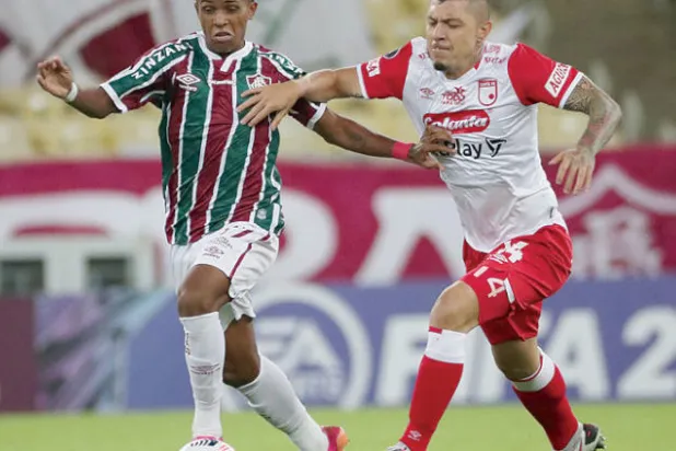 كايكاي أصغر لاعب في تاريخ فلومينينسي يشارك في المباريات الرسمية وأصغر لاعب يحرز هدفاً في كأس كوبا ليبرتادوريس (رويترز)