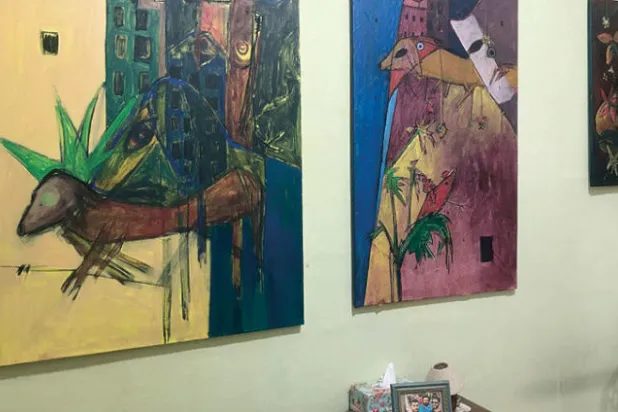 لوحات من ميكس ميديا يعرضها أدهم الدمشقي لغاية 4 أغسطس المقبل