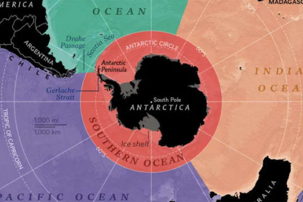«ناشيونال جيوغرافيك»: محيطات الأرض خمسة وليست أربعة