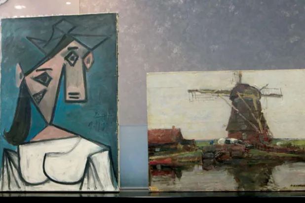 العثور على لوحتين لبيكاسو وموندريان سُرقتا من متحف يوناني