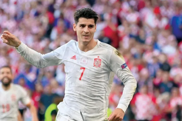 موراتا يأمل أن يفتح هدفه في مرمى كرواتيا باب المصالحة مع جماهير إسبانيا