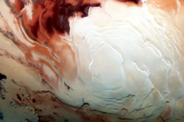 بحيرة من «الوحل» تحت قطب المريخ الجنوبي