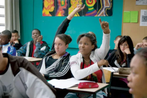 مشهد من فيلم «الصف» للوران كانتيه