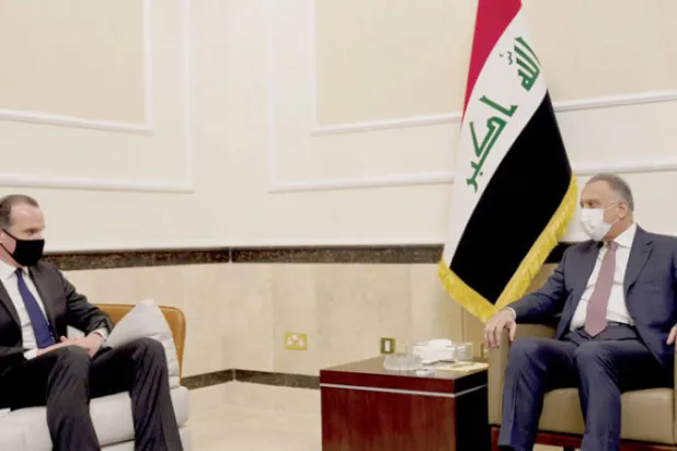 الكاظمي وصالح يبحثان مع مبعوث أميركي إنجاح «الحوار الاستراتيجي»