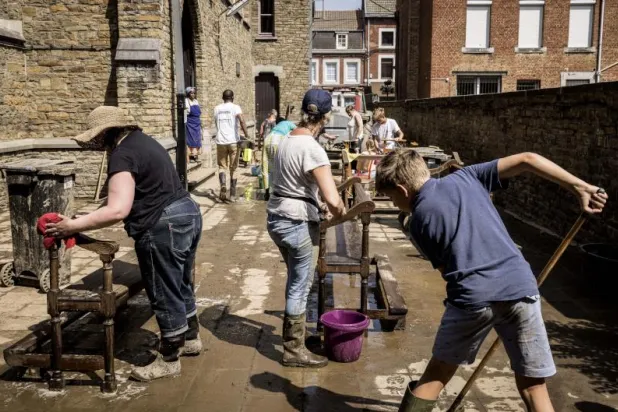 37 قتيلاً حصيلة الفيضانات في بلجيكا