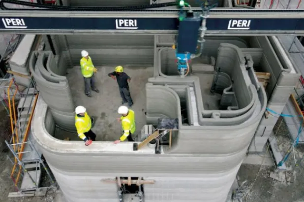 Almanya’nın Beckum şehrindeki bir apartmanın 3 boyutlu maketi. (AFP)