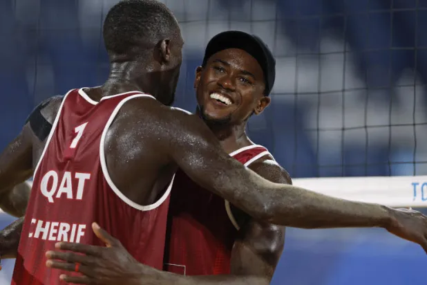 قطر تتأهل لنصف نهائي الطائرة الشاطئية في الأولمبياد