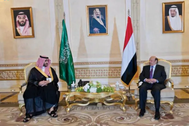 خالد بن سلمان وهادي يناقشان جهود السعودية في اليمن