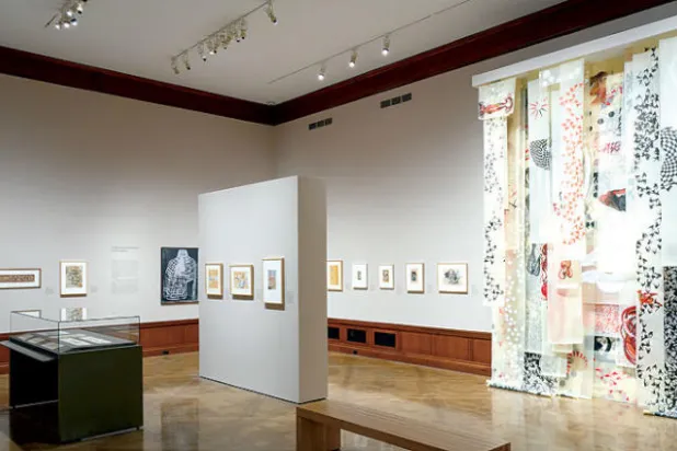 من معرض الفنانة الباكستانية الأصل شازيا سيكندر في مكتبة مورغان بنيويورك (نيويورك تايمز)