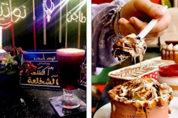 طواجن لأنواع مختلفة من الحلوى - أحد محال طواجن الحلوى