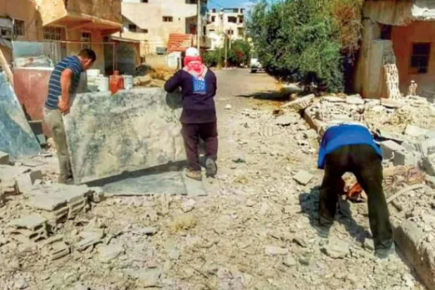 درعا البلد میں بارود کے دھویں سے روٹی کی خوشبو ملی ہوئی ہے