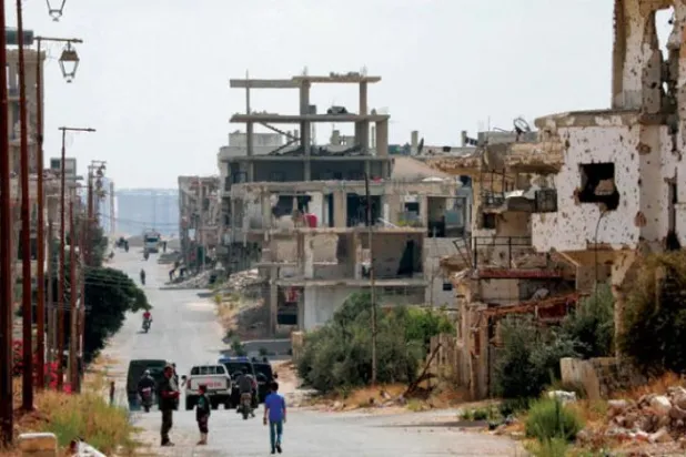 جنوبی شام کے درعا البلد میں محتاط پرسکون ماحول