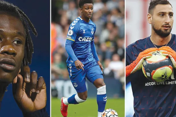 من  اليمين: جانلويجي دوناروما وديماراي غراي وإدواردو كامافينغا (غيتي)