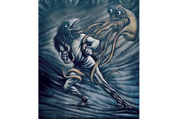 «ذاكرة مشفرة»... لوحات «سريالية» تسائل مصير الإنسان ومحنة وجوده