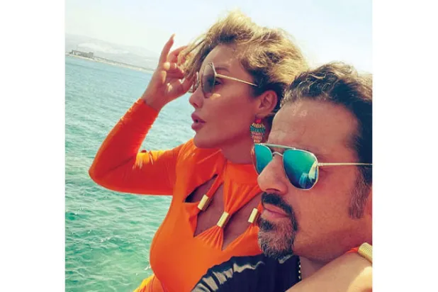 نيكول سابا وزوجها الفنان يوسف الخال