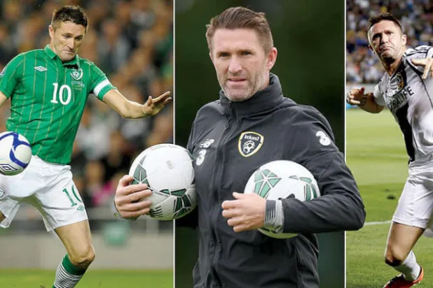روبي كين عندما كان لاعباً ومساعد مدرب لجمهورية آيرلندا (غيتي)