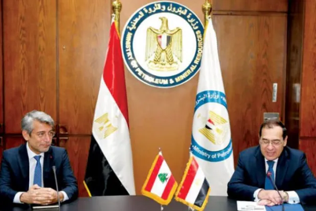 Lebanese Energy Minister Discusses in Cairo Speeding Up Import of Egyptian Gas