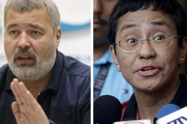 Nobel Barış Ödülü, Filipinler ve Rusya'da ifade özgürlüğü için mücadele eden gazeteci Maria Ressa ve Dmitry Muratov'a verildi