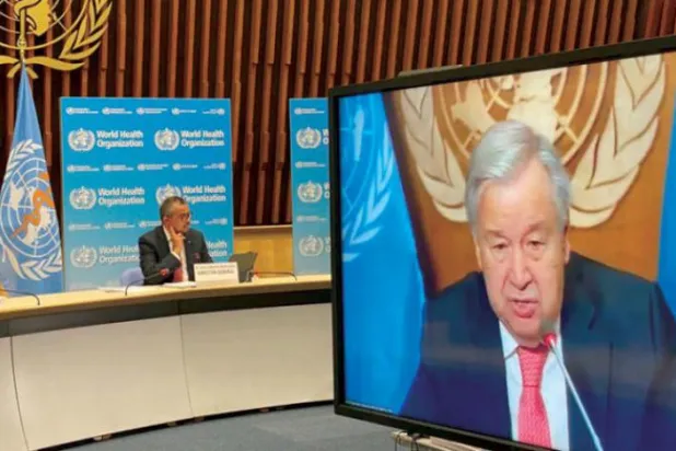 گوٹیرس نے دنیا کی 40 فیصد آبادی کو ویکسین دینے کے لیے 8 بلین ڈالر کا مطالبہ کیا ہے