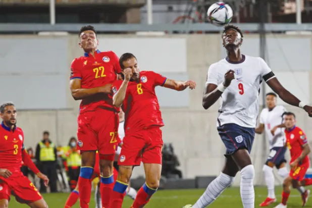 أبراهام تألق أمام أندورا (أ.ب)