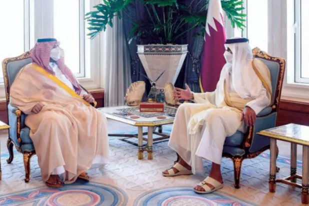 Prens Turki bin Muhammed bin Fahd, Katar’ı ziyaret etti