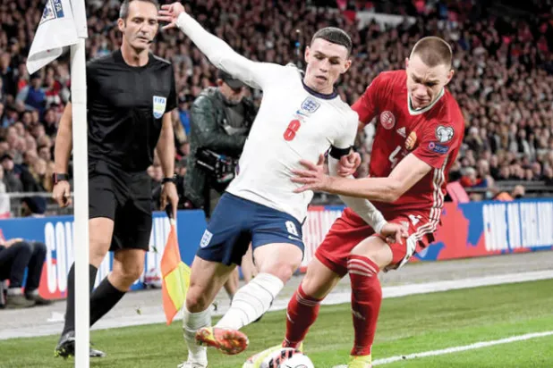 فودين كان جزءاً من الخطة الهجومية التي حاول ساوثغيت تطبيقها أمام المجر (إ.ب.أ)