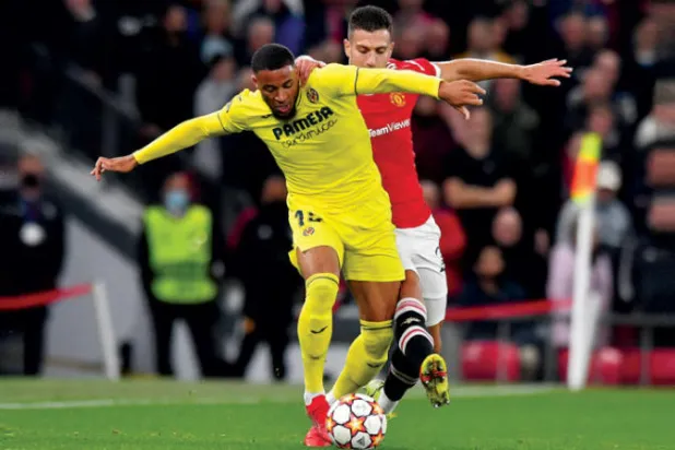 فشل سولسكاير في تغيير دالوت الذي تلاعب به لاعب فياريال دانغوما أكثر من مرة (أ.ف.ب)