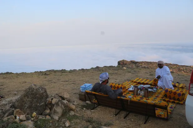 Umman'da bulutların üzerine çıkmak isteyen ziyaretçilerin adresi: "Semhan Dağı"