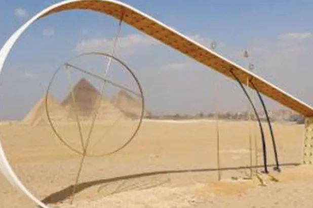 عمل «ها قد عدت» للفنانة شيرين جرجس (الشرق الأوسط)