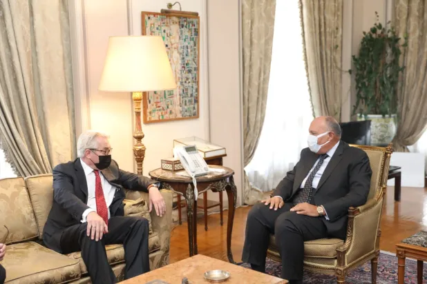 Egypt's FM, UN Envoy Discuss in Cairo Latest Palestinian Developments 