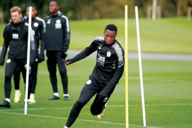 داكا في تدريبات ليستر حيث يأمل أن يكون أحد ركائز هجوم الفريق (رويترز)