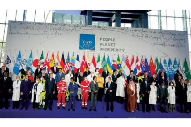 جی20 سربراہی اجلاس کے افتتاح کے موقع پر کورونا کی فائلوں، معیشت کی بحالی اور موسمیاتی تبدیلی جیسے اہم  موضاعات کا غلبہ