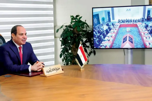 السيسي يدعو لمسؤولية عربية مشتركة في مواجهة «الإرهاب»