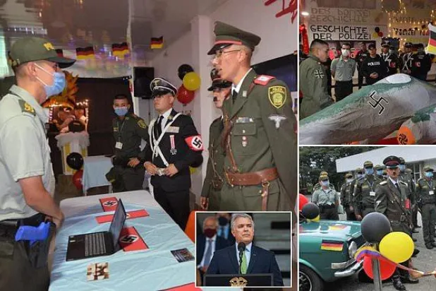 الرئيس الكولومبي يعتذر بعد ارتداء طلاب الشرطة البدلات النازيّة