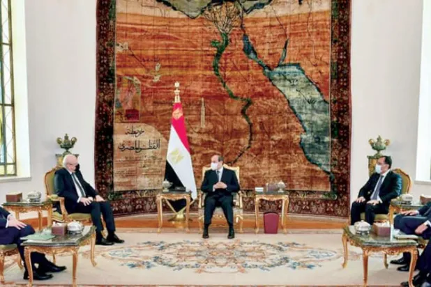 السيسي يؤكد لميقاتي تأمين الغاز للبنان