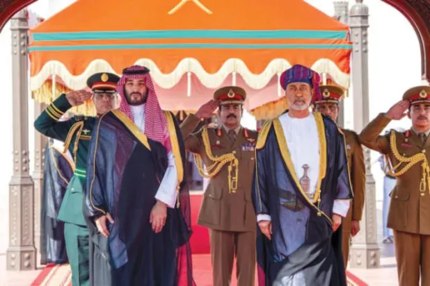 Umman Sultanı ve Suudi Arabistan Veliaht Prensi Maskat’ta (SPA)