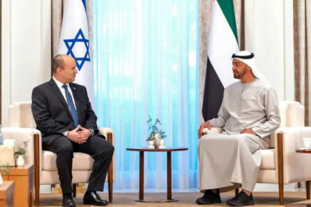 محمد بن زاید اور بینیٹ نے باہمی تعاون کو فروغ دینے پر کیا تبادلۂ خیال