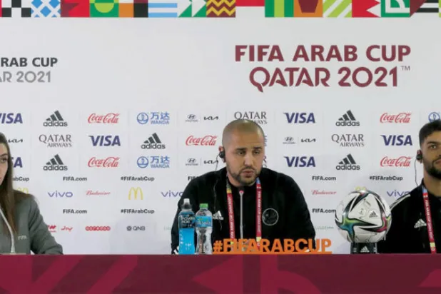 بوقره خلال المؤتمر الصحافي أمس (قنا)