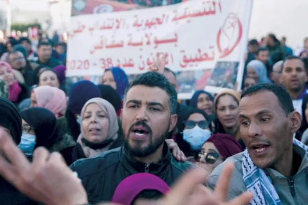 Tunus’ta muhalefet 25 Temmuz OHAL sürecine karşı sokakta