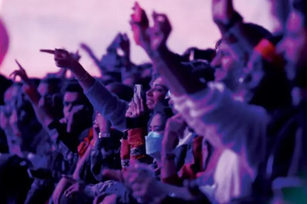 Arap sanatçıların konserlerine geniş katılım (Fotoğraf: Salih el-Gannam)